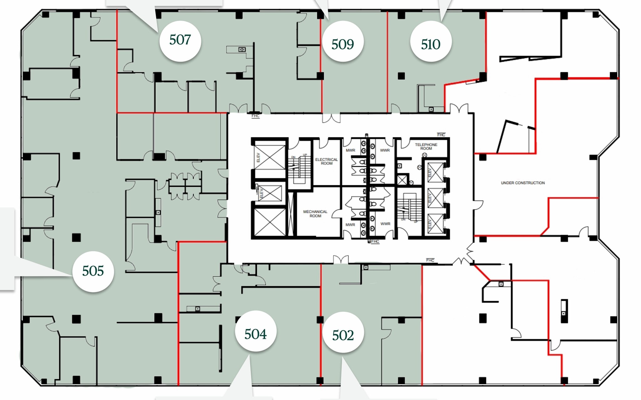 555 Richmond St W, Toronto, ON à louer Plan d’étage– Image 1 sur 1