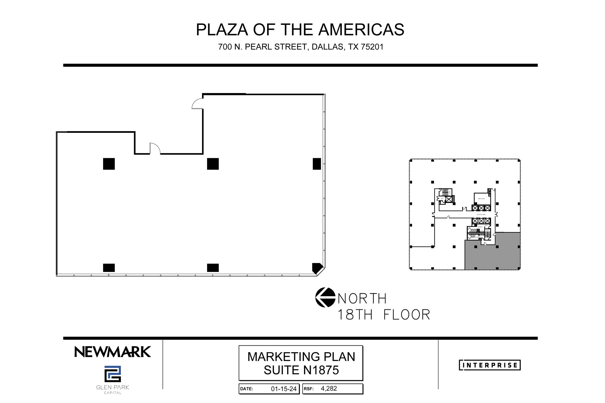 700 N Pearl St, Dallas, TX à louer Plan d’étage– Image 1 sur 1
