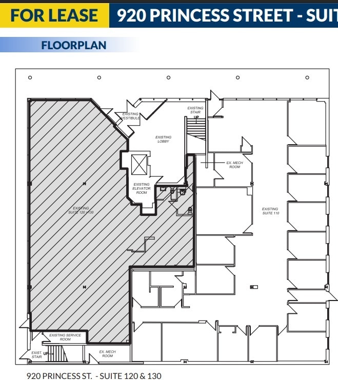 920 Princess St, Kingston, ON à louer Plan d’étage– Image 1 sur 1