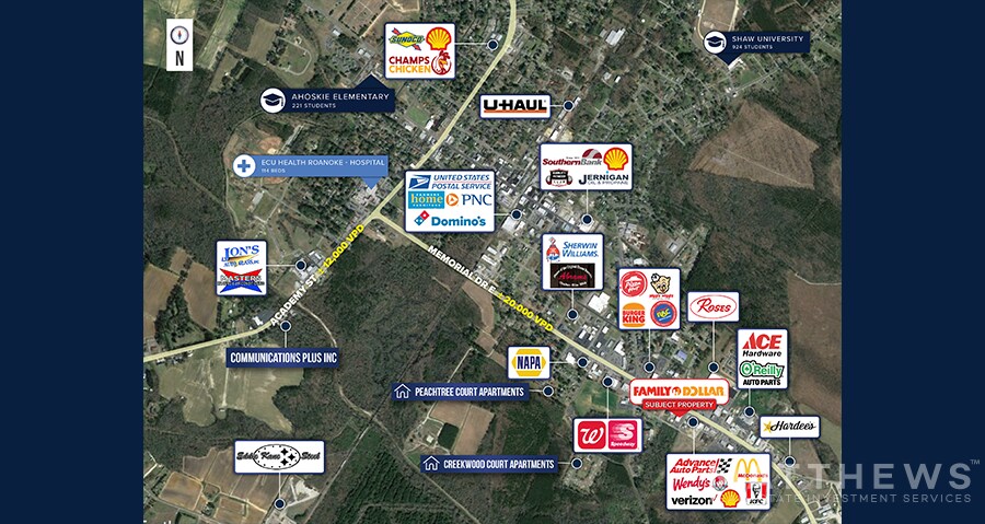 1216 Memorial Dr E, Ahoskie, NC à vendre - Photo de l’immeuble – Image 3 sur 3