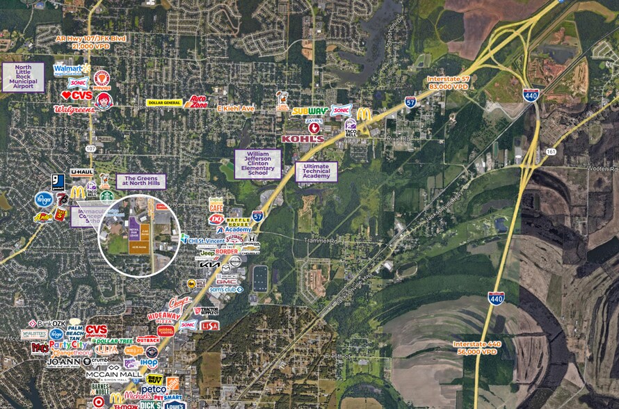 7311 N Hills Blvd, North Little Rock, AR à louer - Aérien – Image 3 sur 3