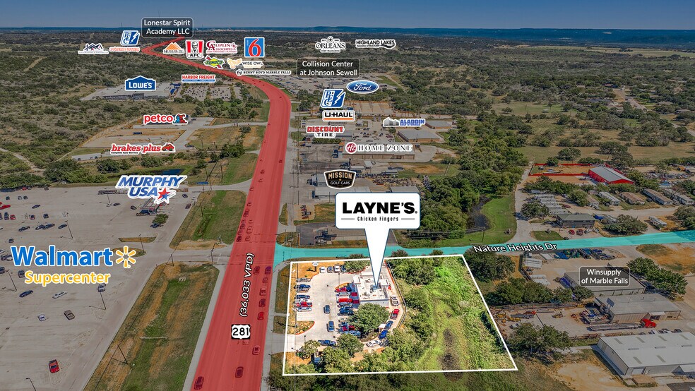 2711 Us Highway 281, Marble Falls, TX à vendre - Photo de l’immeuble – Image 3 sur 5