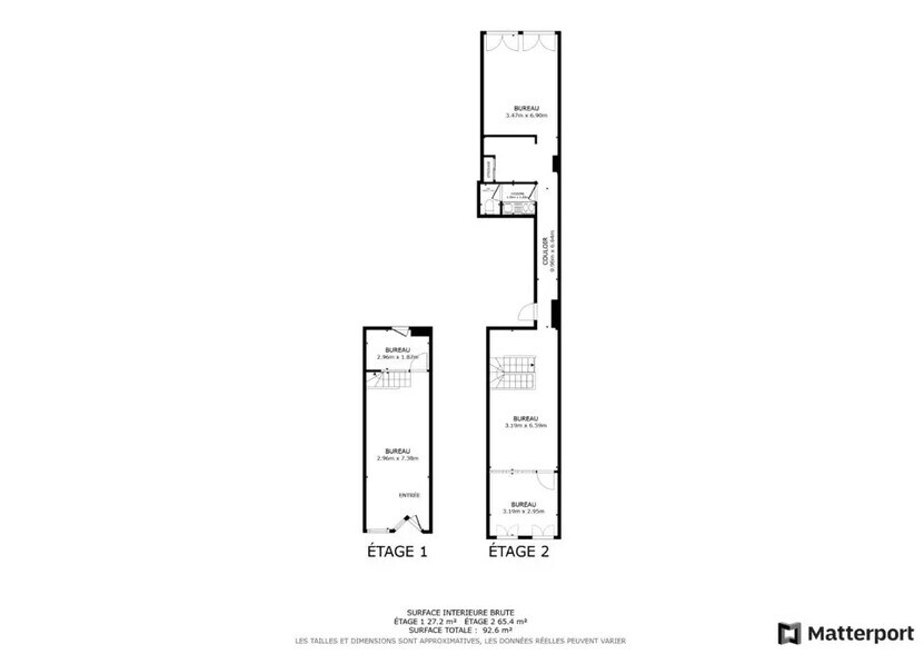 Bureau dans Bayonne à louer - Plan d’étage – Image 2 sur 2