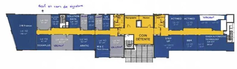 Bureau dans Saint-Priest à louer Plan d’étage– Image 1 sur 1