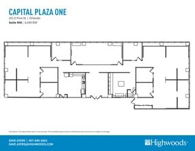 201 E Pine St, Orlando, FL à louer Plan de site– Image 1 sur 1