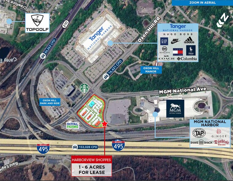 MGM National Ave, Oxon Hill, MD à louer - Aérien – Image 3 sur 6
