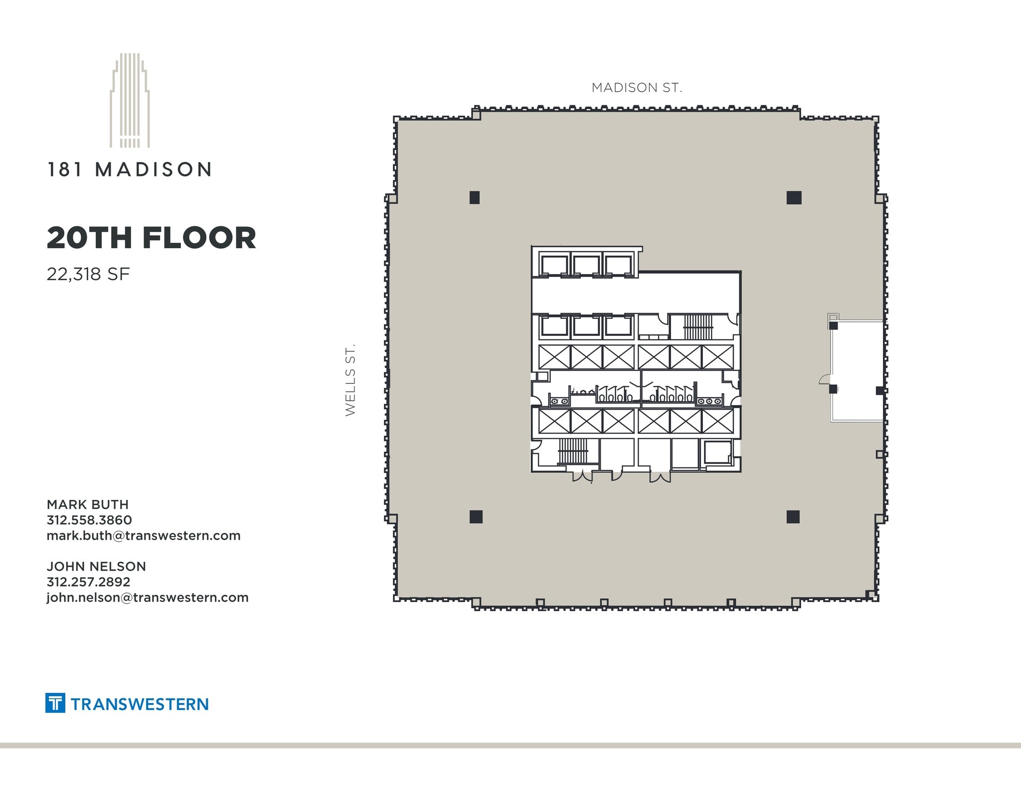 181 W Madison St, Chicago, IL à louer Plan de site– Image 1 sur 2