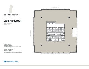 181 W Madison St, Chicago, IL à louer Plan de site– Image 1 sur 2