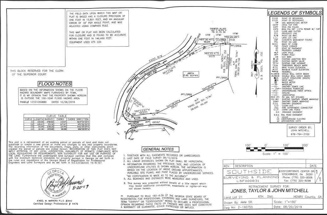 236 Stockbridge Rd, Jonesboro, GA à louer Plan cadastral– Image 1 sur 3