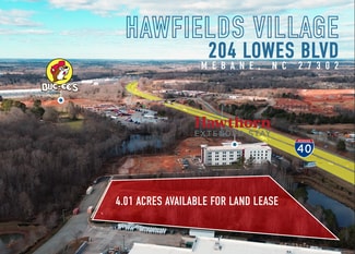 Plus de détails pour 204 Lowes Blvd, Mebane, NC - Terrain à louer
