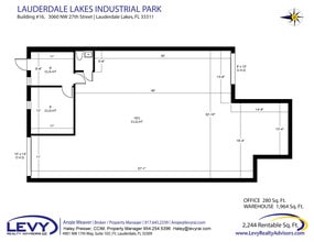 2696 NW 31st Ave, Lauderdale Lakes, FL à louer Plan d’étage– Image 2 sur 2