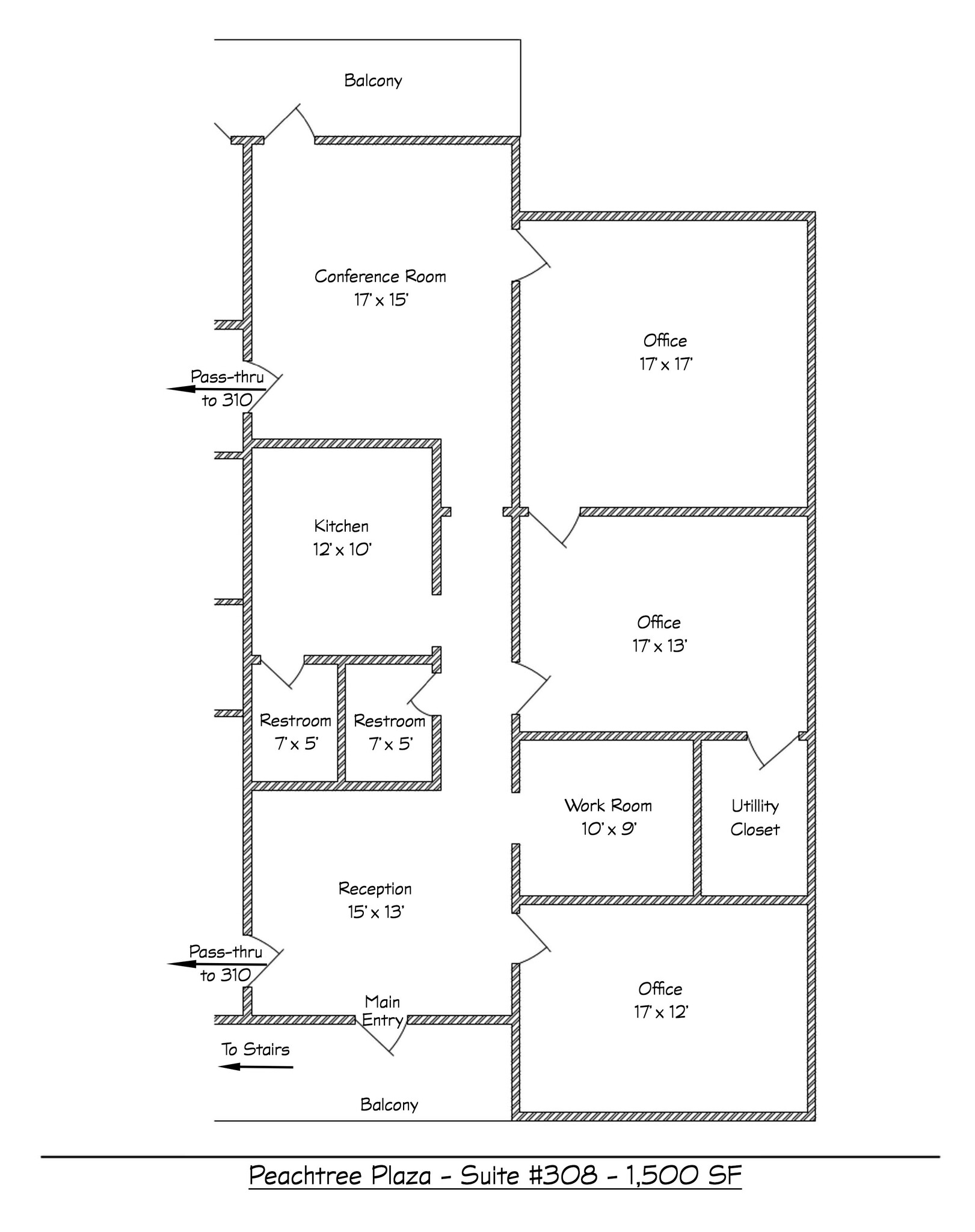 302-310 Springcrest Dr, Fort Mill, SC à louer Plan d’étage– Image 1 sur 14