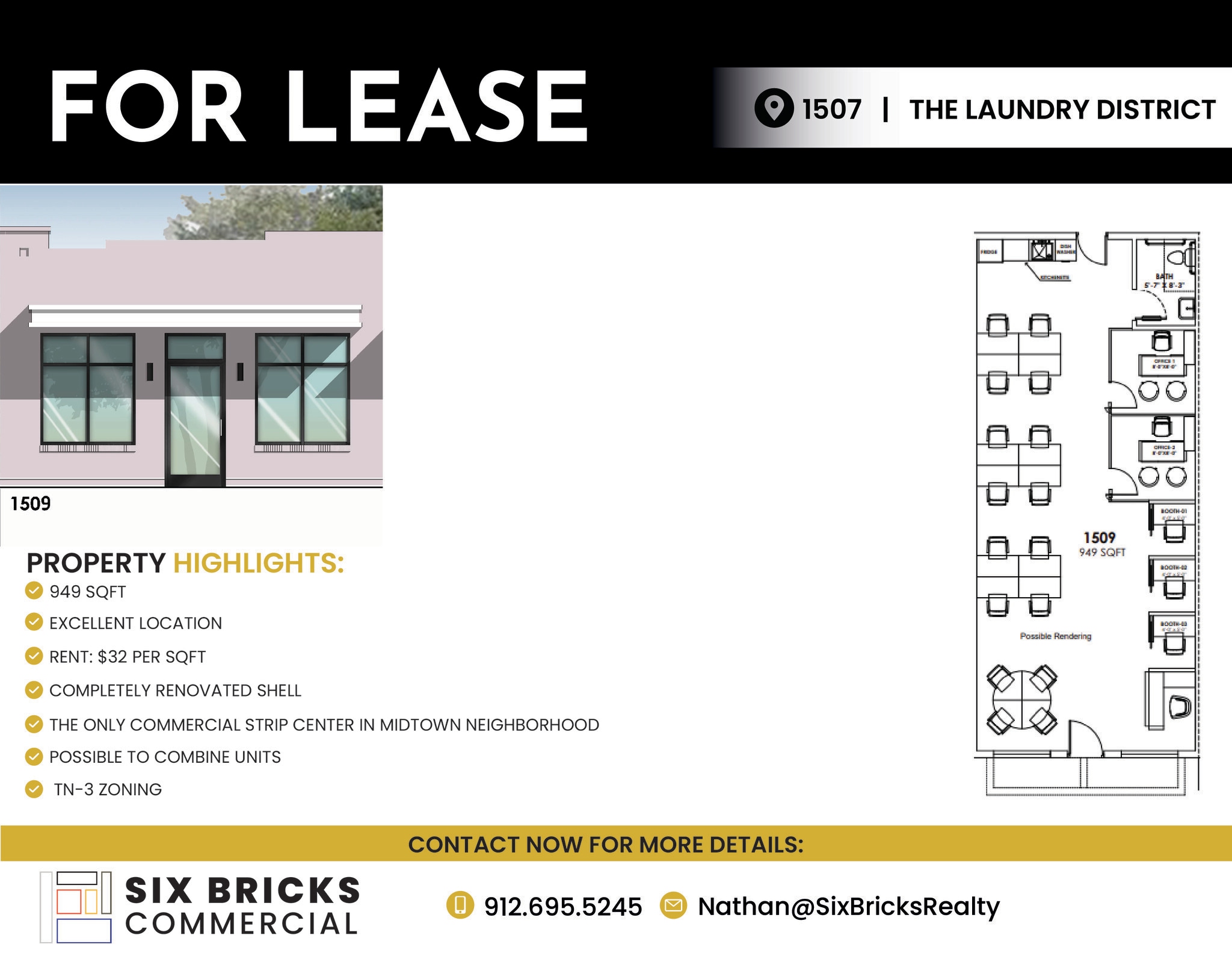 1501-1509 Paulsen St, Savannah, GA à louer Photo de l’immeuble– Image 1 sur 1