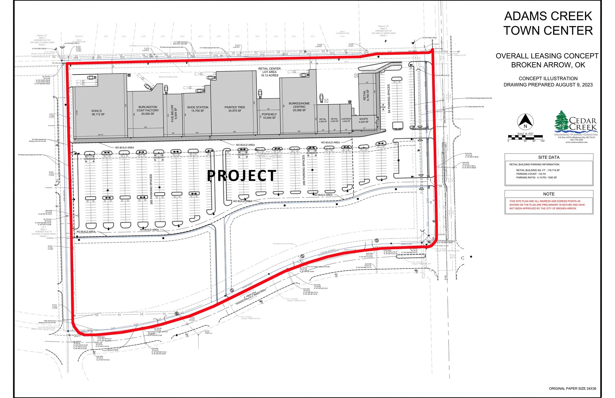2300 E Hillside Dr, Broken Arrow, OK à louer Plan de site– Image 1 sur 1