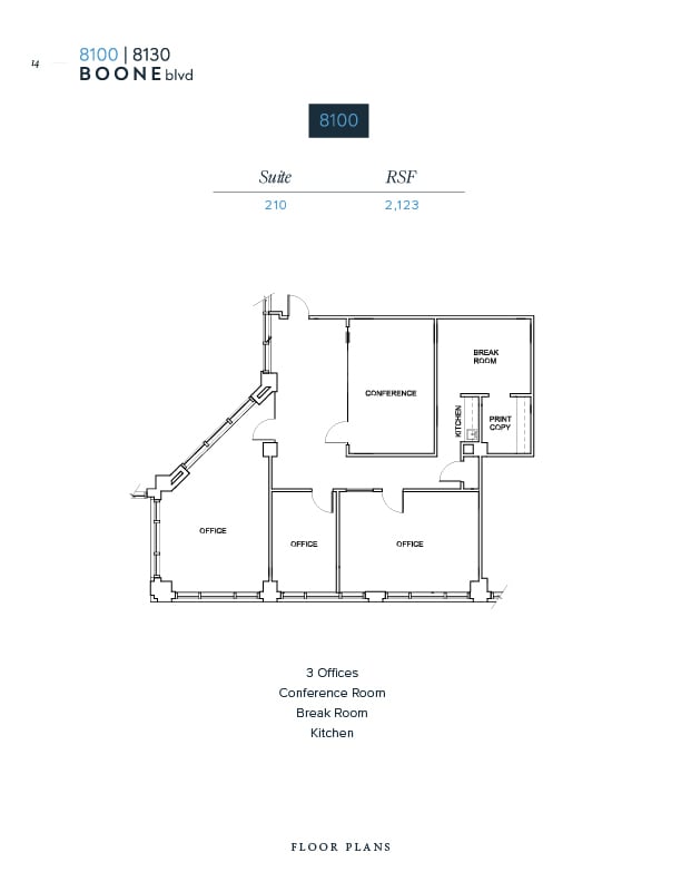 8100 Boone Blvd, Vienna, VA à louer Plan d’étage– Image 1 sur 1