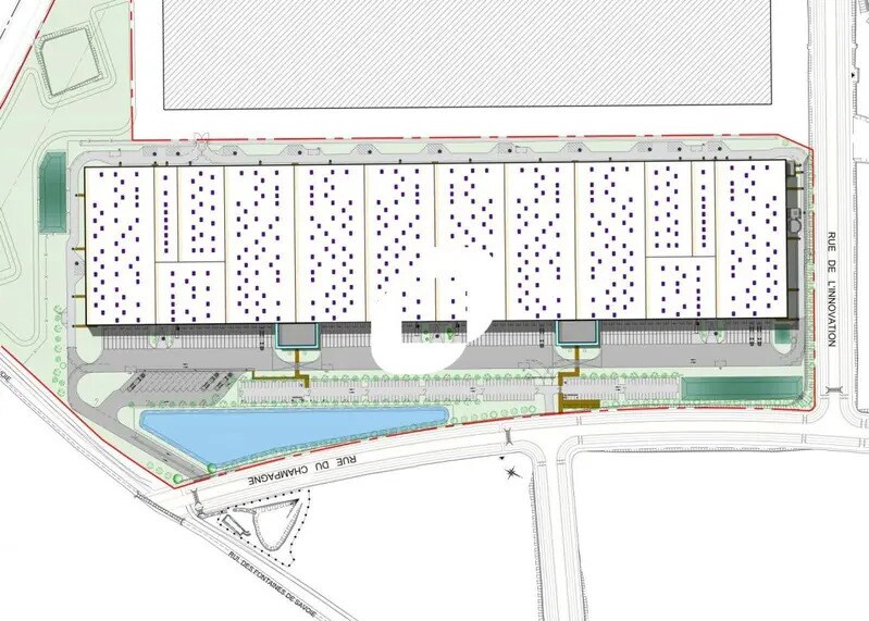 Industriel/Logistique dans Buchères à louer - Plan de site – Image 2 sur 2