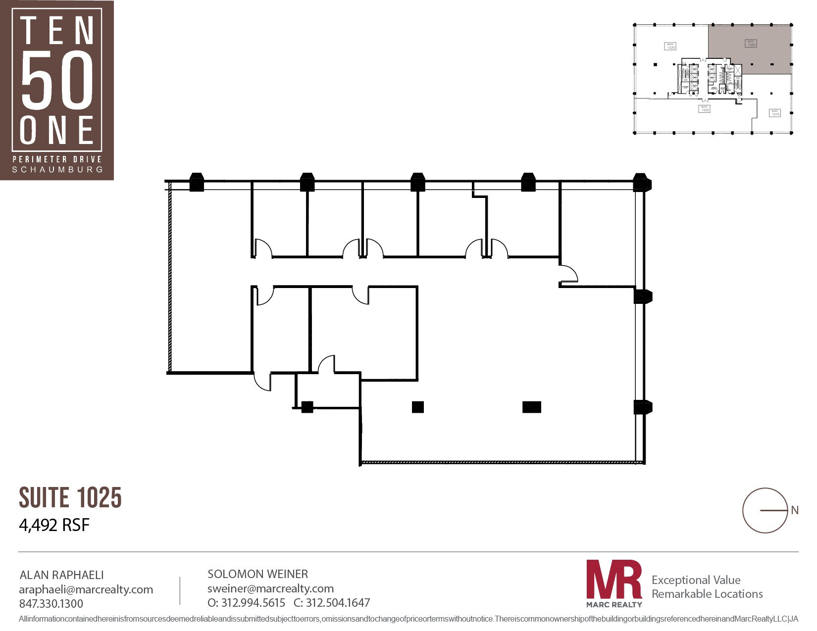 1051 Perimeter Dr, Schaumburg, IL à louer Plan d’étage– Image 1 sur 5