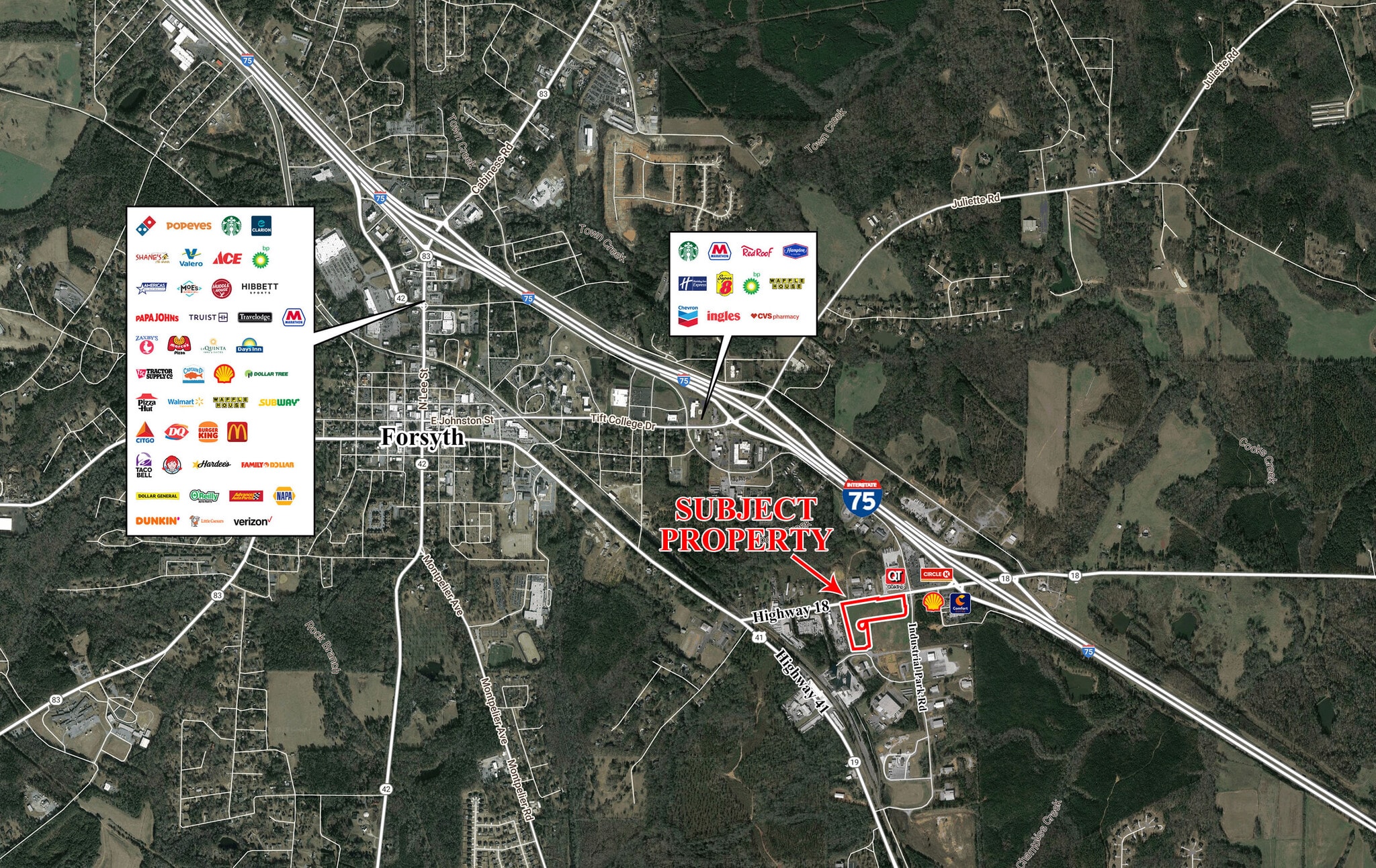 Interstate 75 & GA Hwy 18, Forsyth, GA à vendre Aérien– Image 1 sur 4