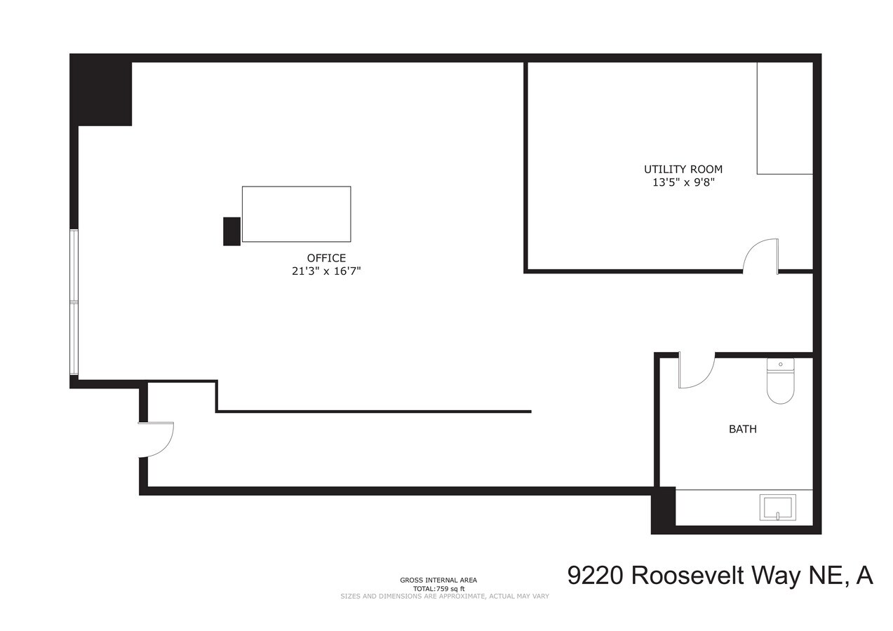 9218-9220 Roosevelt Way, Seattle, WA 98115 - Lot 2 -  - Plan d’étage - Image 1 of 4