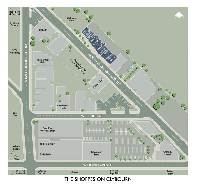 1729-1745 N Clybourn Ave, Chicago, IL à vendre - Plan de site – Image 2 sur 7