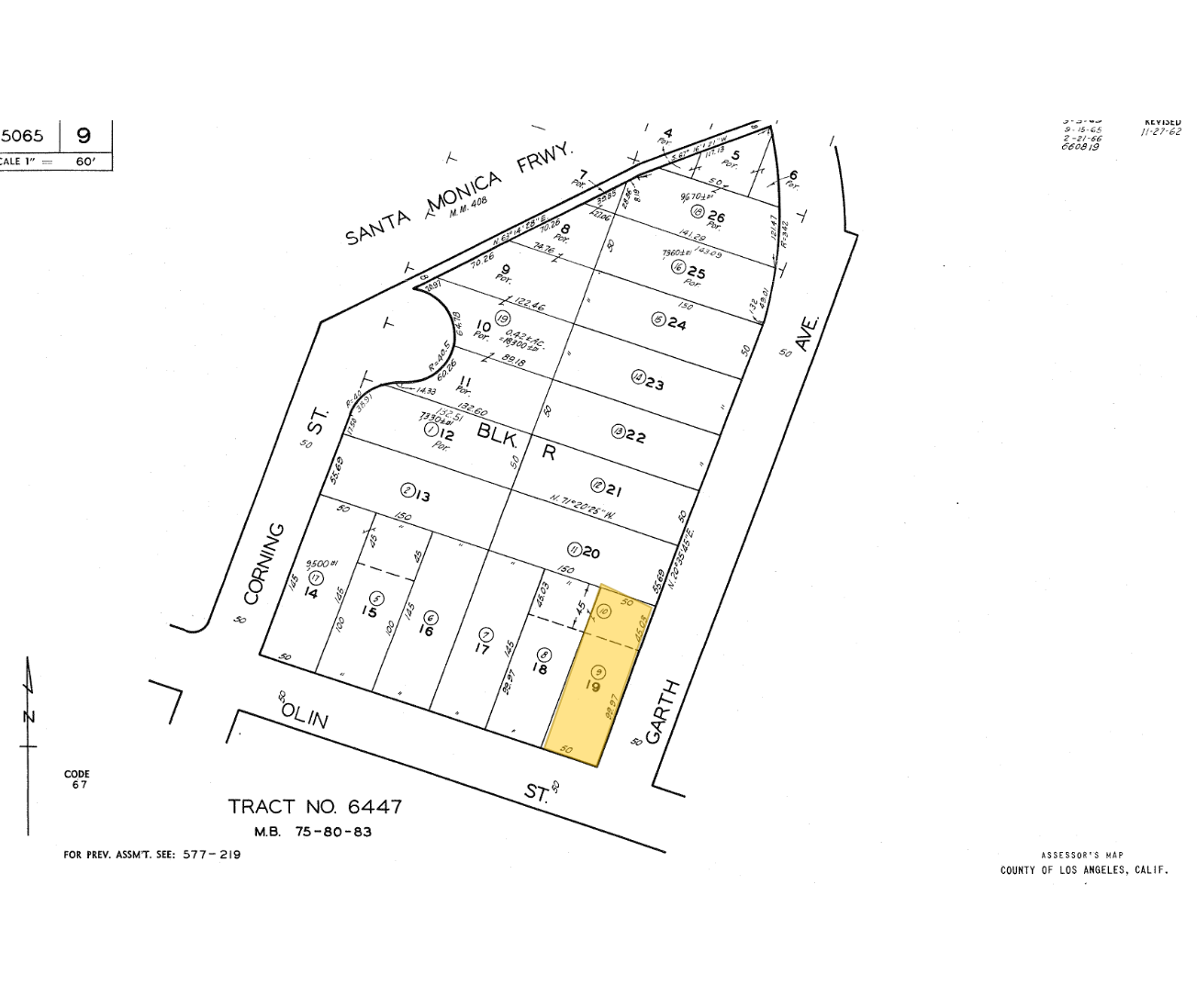 8631 Olin St, Los Angeles, CA à vendre Plan cadastral– Image 1 sur 1