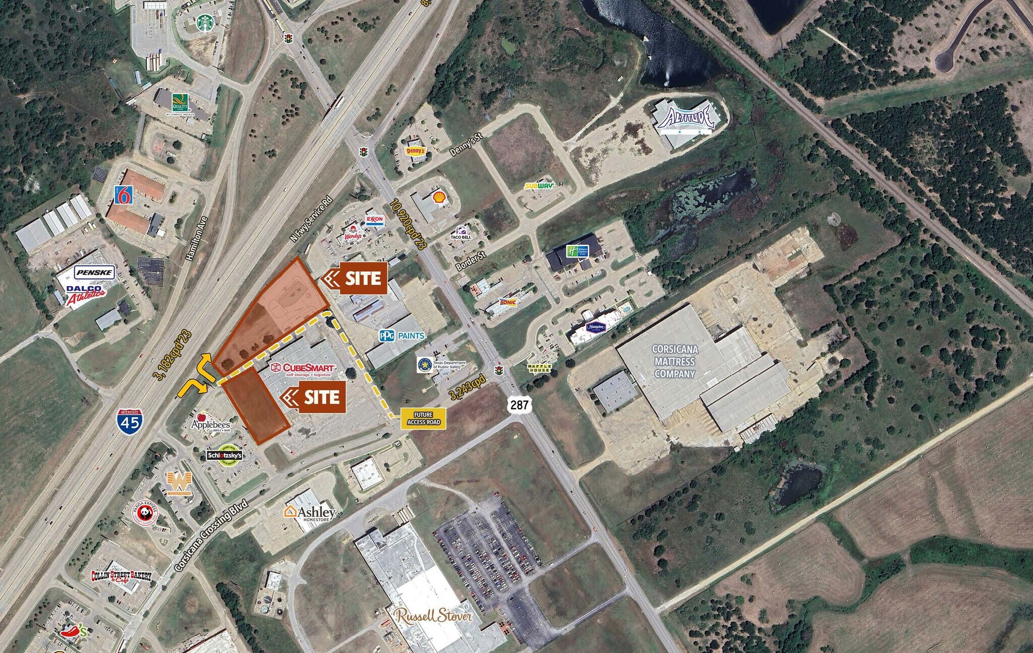 316 Factory Outlet Dr, Corsicana, TX à louer Aérien– Image 1 sur 3