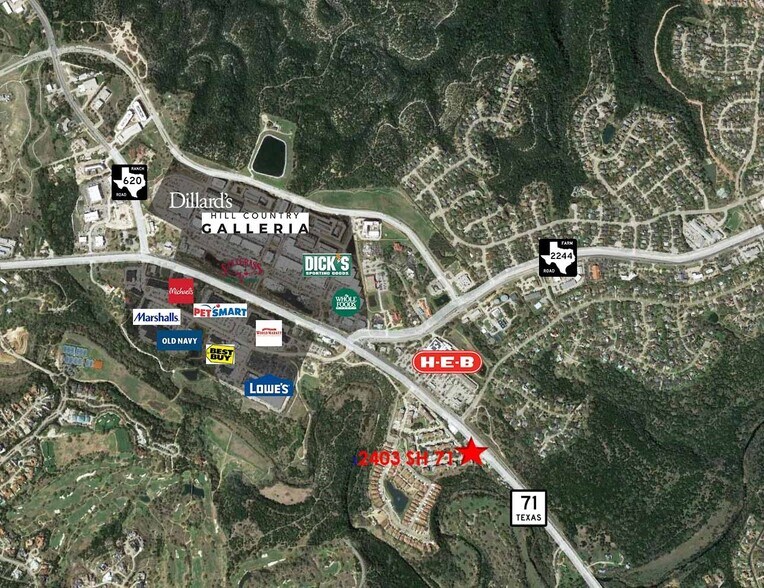 12403 W Highway 71, Bee Cave, TX à vendre - Aérien – Image 3 sur 4