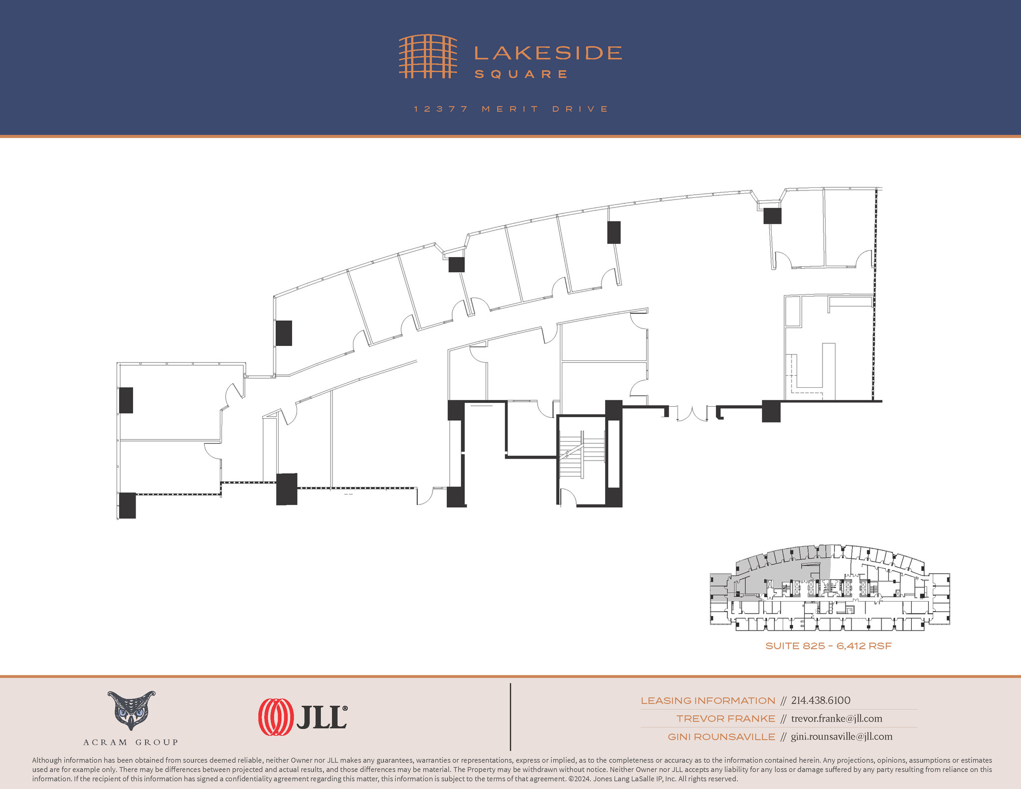 12377 Merit Dr, Dallas, TX à louer Plan d’étage– Image 1 sur 2