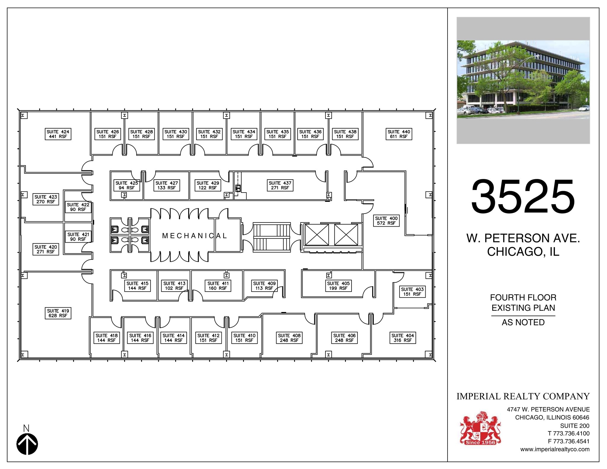 3525 W Peterson Ave, Chicago, IL à louer Plan de site– Image 1 sur 1
