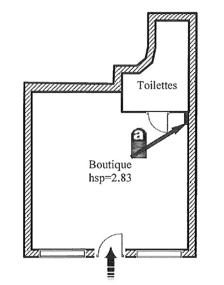 30 Rue Racine, Paris à louer - Plan d’étage – Image 2 sur 2