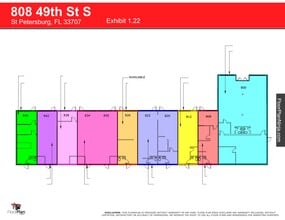 808 49th St S, Saint Petersburg, FL à louer Plan de site– Image 1 sur 1