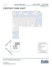 1801 Century Park E, Los Angeles, CA à louer Plan d’étage– Image 1 sur 1