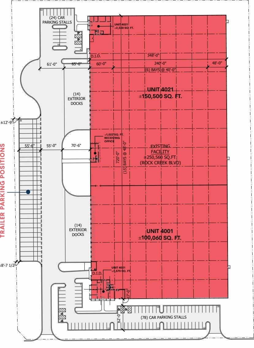 4001-4021 Rock Creek Blvd, Joliet, IL à louer Plan de site– Image 1 sur 1