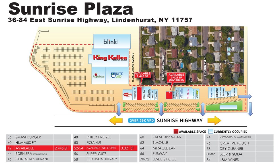 36-84 E Sunrise Hwy, Lindenhurst, NY à louer - Photo de l’immeuble – Image 2 sur 8