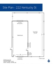 220-222 Kentucky St, Bakersfield, CA à louer Plan de site– Image 2 sur 2