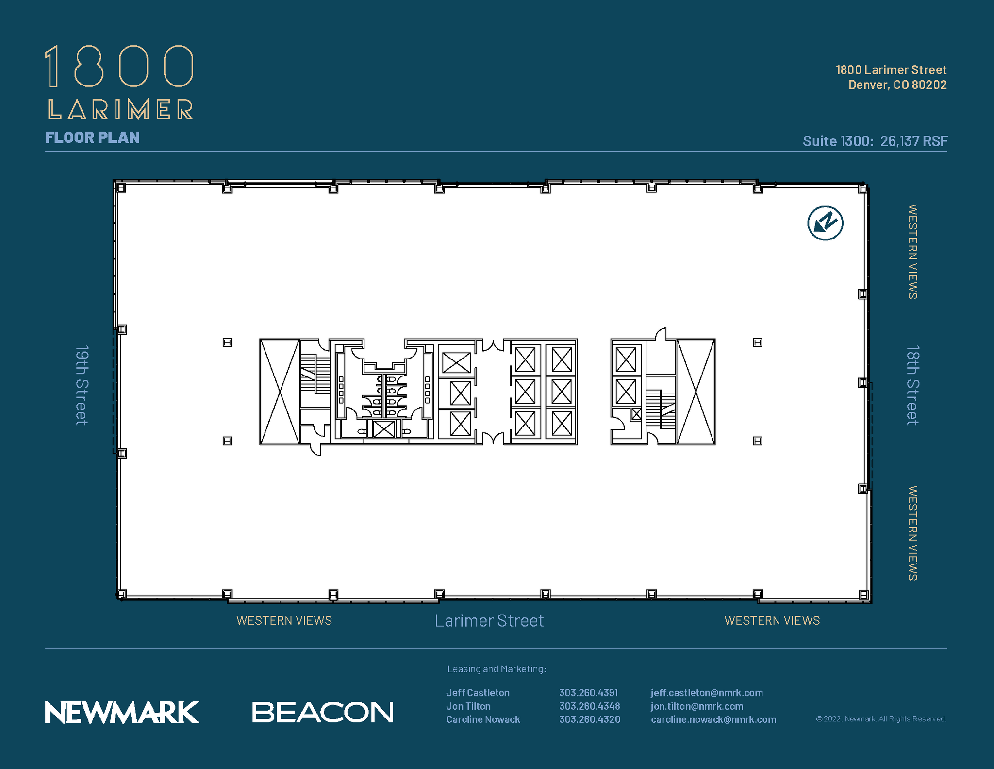1800 Larimer St, Denver, CO à louer Plan d’étage– Image 1 sur 1