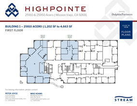 25950 Acero, Mission Viejo, CA à louer Plan d’étage– Image 1 sur 1