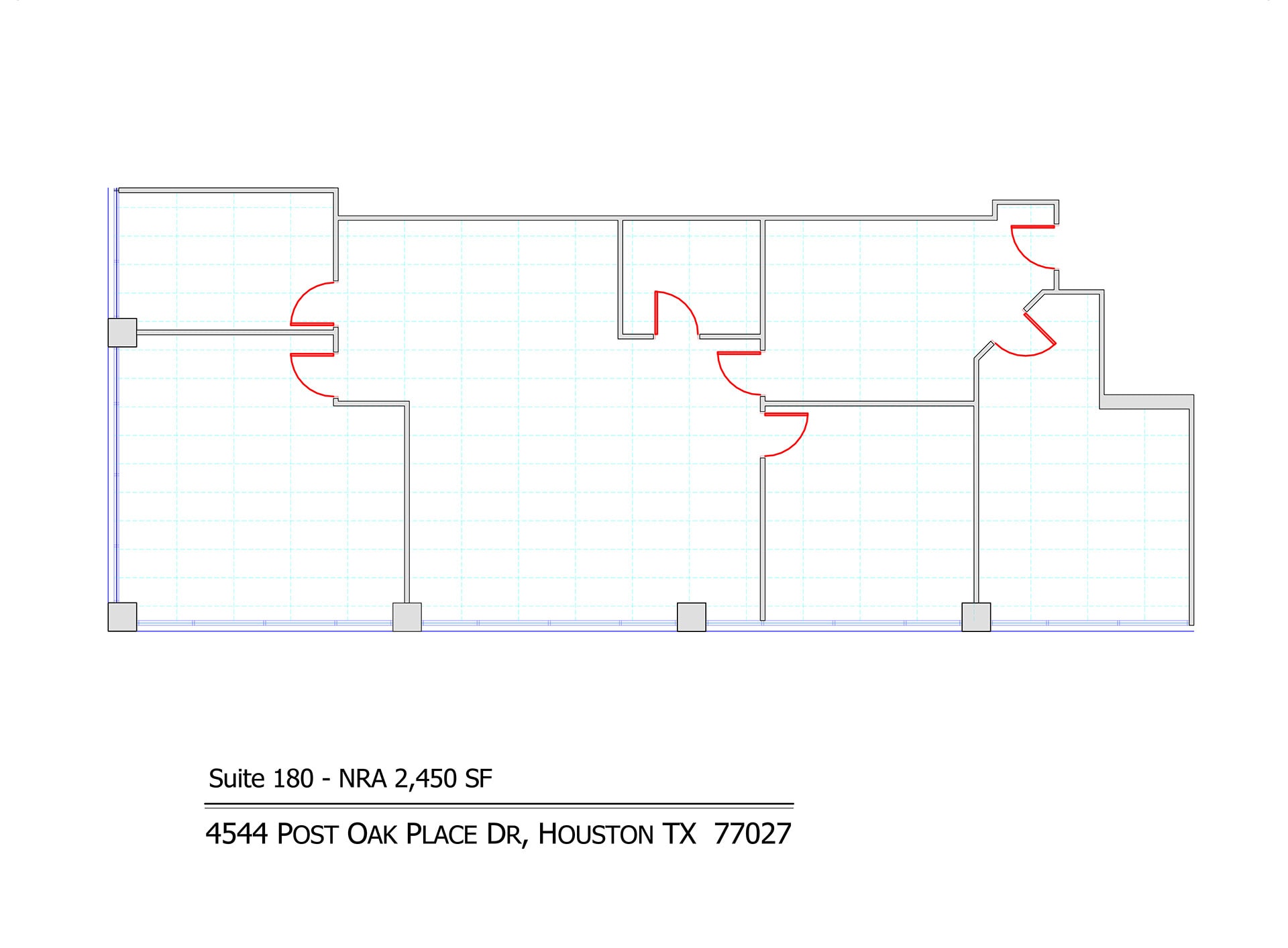 4544 Post Oak Pl, Houston, TX à louer Plan d’étage– Image 1 sur 1
