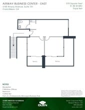 3100 Airway Ave, Costa Mesa, CA à louer Plan d’étage– Image 1 sur 1