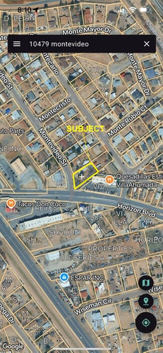 Plus de détails pour 10479 Montevideo St, Socorro, TX - Terrain à vendre