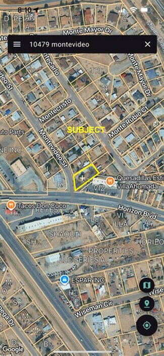 Plus de détails pour 10479 Montevideo St, Socorro, TX - Terrain à vendre