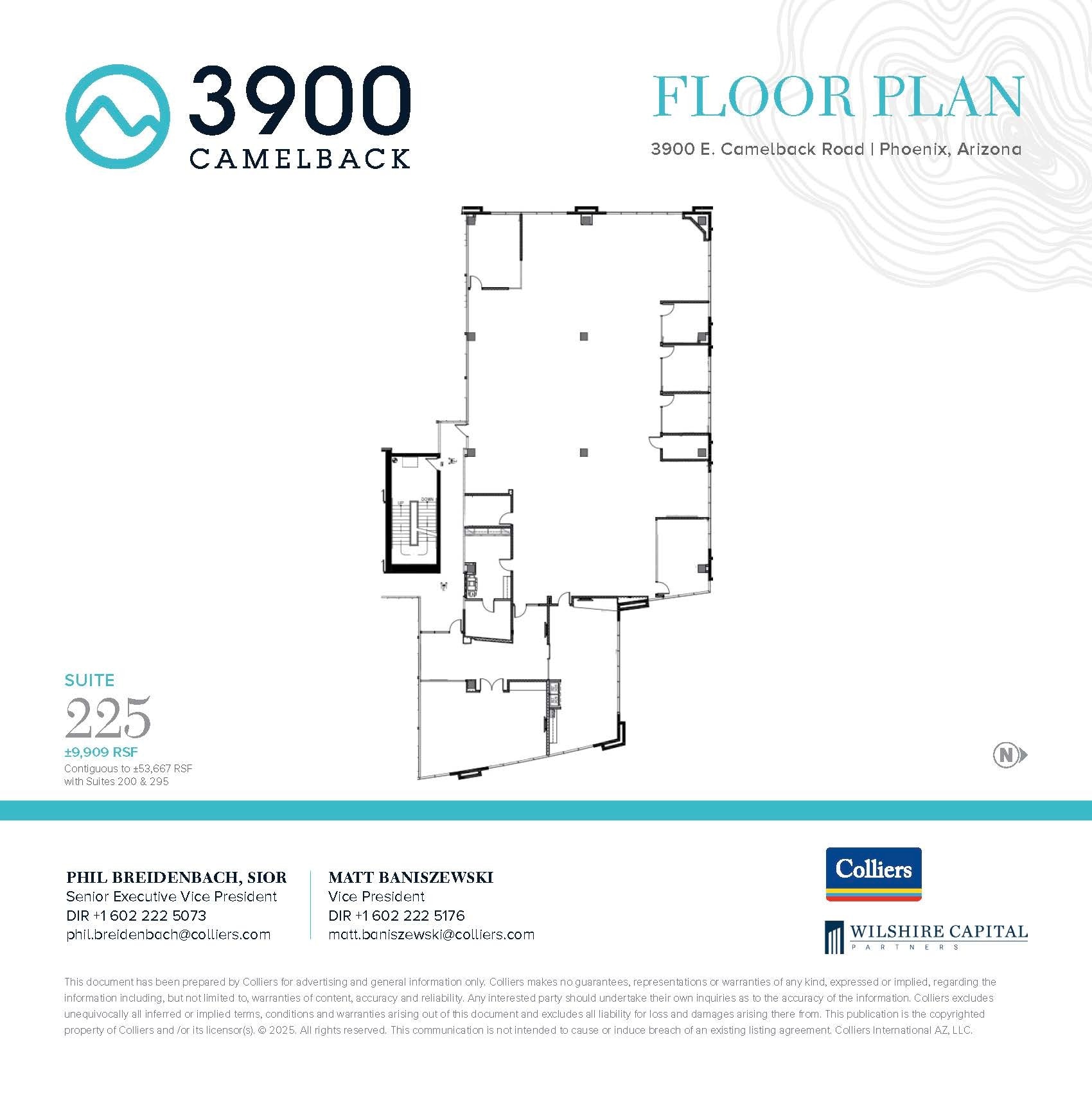 3900 E Camelback Rd, Phoenix, AZ à louer Plan d’étage– Image 1 sur 1