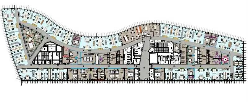 36-42 Avenue Pierre Lefaucheux, Boulogne-Billancourt à louer - Plan d’étage – Image 3 sur 3