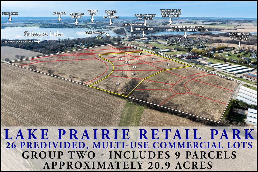 Lt8-Lt16 Highway 50, Delavan, WI à vendre - Aérien – Image 2 sur 17