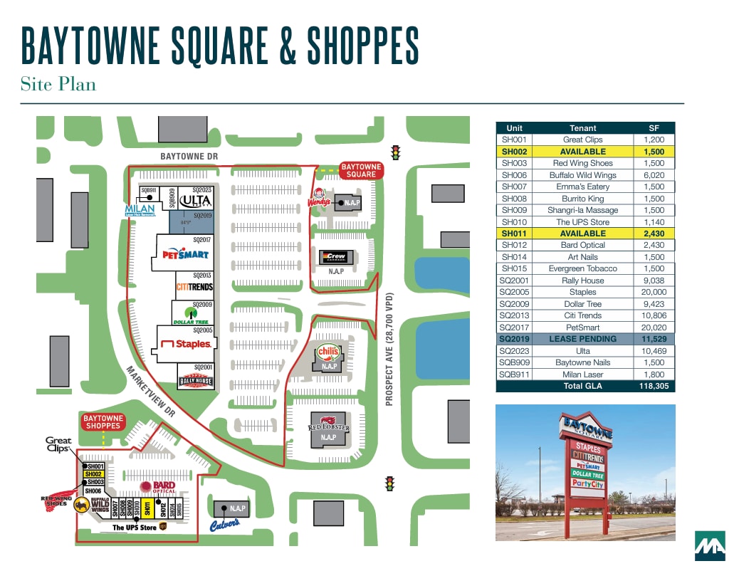 2001-2023 N Prospect Ave, Champaign, IL à louer Plan d’étage– Image 1 sur 1