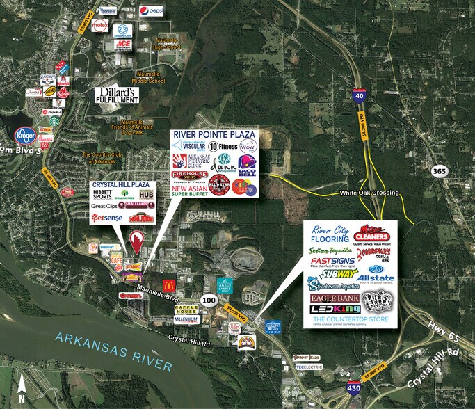 13 Collins Industrial Pl, North Little Rock, AR à vendre - Aérien – Image 2 sur 3