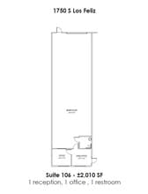 1750 S Los Feliz Dr, Tempe, AZ à louer Plan d’étage– Image 1 sur 1