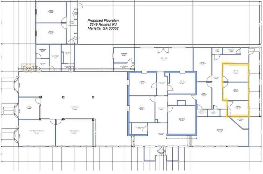 2249 Roswell Rd, Marietta, GA à louer - Plan d’étage – Image 2 sur 2
