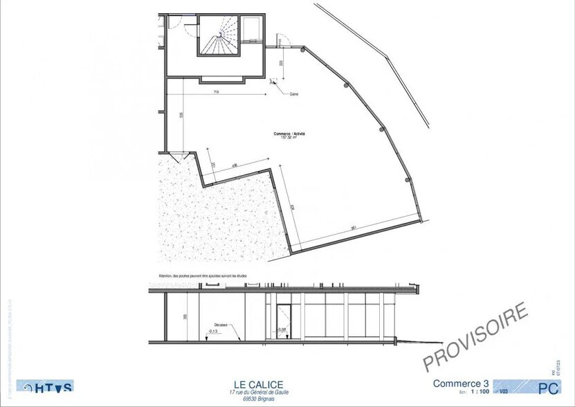 Local commercial dans Brignais à vendre - Plan d’étage – Image 2 sur 2