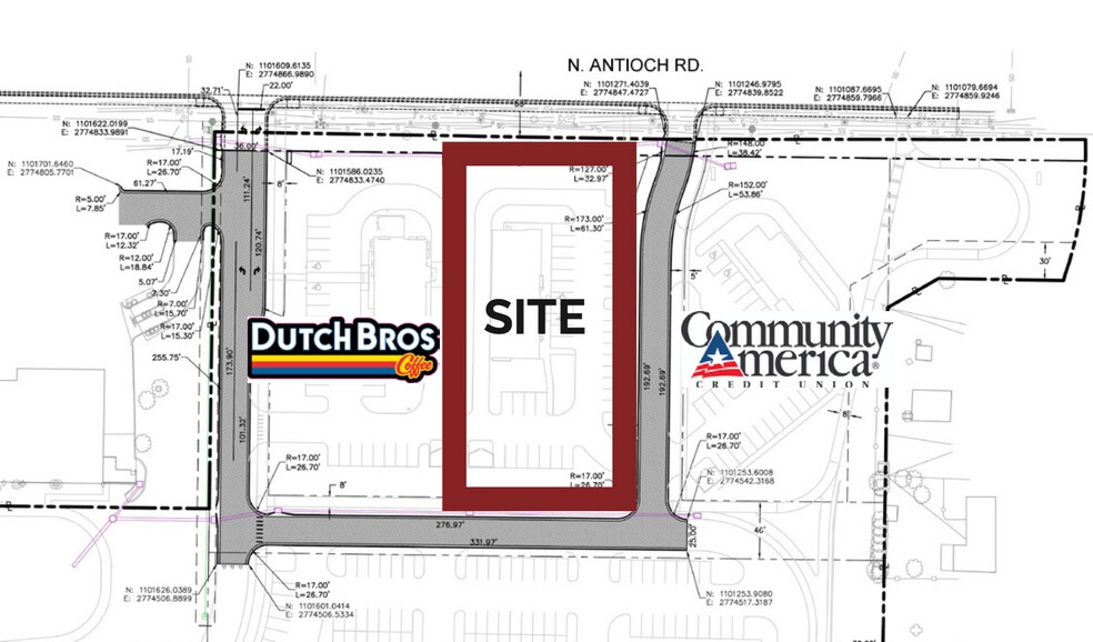 NE 53rd and Antioch Rd, Kansas City, MO à louer - Plan de site – Image 1 sur 4